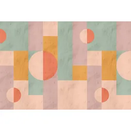 Living Walls Geometrische Retro-Tapete Moderne Mustertapete 2 cm x 10 m 1 St weiß