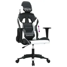 vidaXL Gaming-Stuhl Schwarz und Weiß