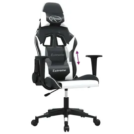 vidaXL Gaming-Stuhl Schwarz und Weiß