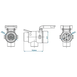 PRO PLUS ProPlus Adapter 7- auf 13-polig mit Konstante (+)