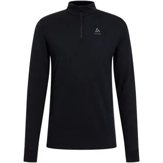 Odlo Herren Merino 200 Turtle Neck Zip Longsleeve (Größe M, schwarz)