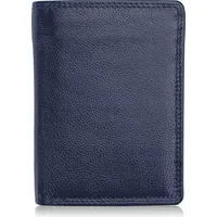 Josephine Osthoff Handtaschen-Manufaktur Josephine Osthoff Geldbörse Herren Leder Gross mit RFID Portemonnaie Kreditkartenetui KleinGeldbörse Damen slim Münzbörse Geldbeutel mit Münzfach (924), Farbe:Marine