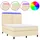 vidaXL Boxspringbett 140 x 200 cm Creme