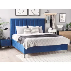 Schlafzimmer komplett Set 3-teilig blau 160 x 200 cm SEZANNE