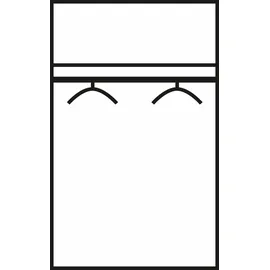 WIMEX Drehtürenschrank Malta 80 x 185 x 54 cm Weiß