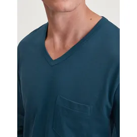CALIDA Schlafanzug Relax Imprint Blau S (46/48)