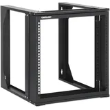 Intellinet Network Solutions Wandschrank 19" Open Frame 2 Stangen Flat Pack 9U Schwarz