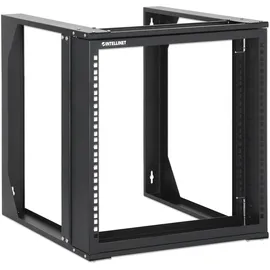 Intellinet Network Solutions Wandschrank 19" Open Frame 2 Stangen Flat Pack 9U Schwarz