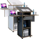 VCM my office Stehpult weiß