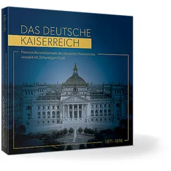 6er-Set Vergoldeter Kursmünzensatz des Deutschen Kaiserreichs