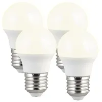 Luminea 4er-Set LED-Lampen, E27: 3 Watt, G45, 240 Lumen,