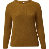 QS Melierter Strickpullover - braun - 54