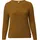QS Melierter Strickpullover - braun - 54