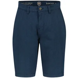 Bermudas LERROS "LERROS Herren Bermuda Shorts aus Leinenmischung", Herren, Gr. 31, blau (classic navy), 55% Leinen, 45% Baumwolle, Hosen