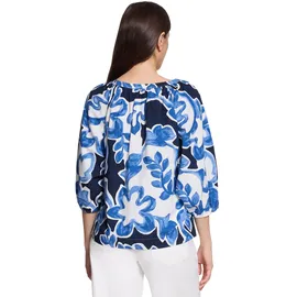 Betty & Co Schlupfbluse mit Print Blau/Weiß 36