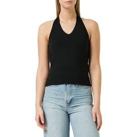 Build Your Brand Damen Ladies Neckholder T-Shirt, Black, S, BY038-00007-0051 - S