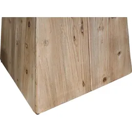 MCW Esstisch MCW-L76, Tisch Esszimmertisch, rund Industrial Massiv-Holz MVG-zertifiziert 74x120cm, natur mit Metall-Optik