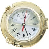 Uhr im Bullauge Nautik Messing Ø=14cm Sea4You maritime Dekoration