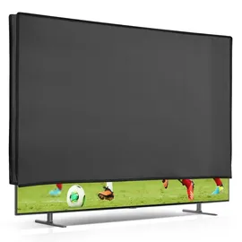 kwmobile 75" TV Abdeckung Indoor - Fernseher Hülle Bildschirmschutz Abdeckung - TV Bildschirm Staubschutzhülle - Fernsehabdeckung - Dunkelgrau