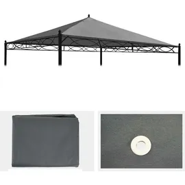 Proregal Ersatzdach Pavillon Cadiz 1 x 2,8 x 2,8 m Grau