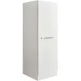 laundreezy Mehrzweckschrank Hochschrank 50 x 162 x 67,5 cm Weiß Holz/Kunststoff/Metall/Spanplatte