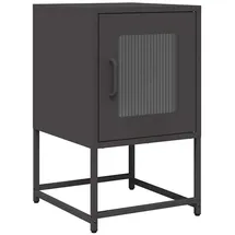 vidaXL Nachtschrank 36 x 39 x 60,5 cm Schwarz