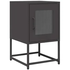 vidaXL Nachtschrank 36 x 39 x 60,5 cm Schwarz