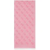 GUESS Ruma Jacquard Scarf Pink Logo