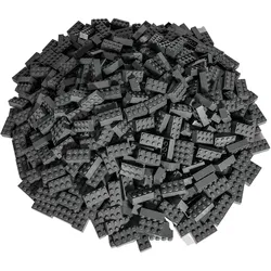 LEGO® 2x4 Steine Hochsteine Dunkelgrau - 3001 - Menge 500x