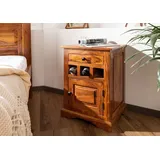 Massivmoebel24 Nachttisch Akazie 46x40x65 honig lackiert Oxford #268