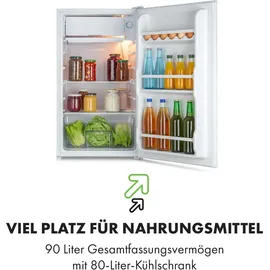 Klarstein Spitzbergen Uni Kühlschrank (91 l, 820 mm hoch, Weiß)