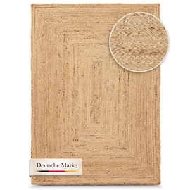 carpetfine Nele Juteteppich 250 x 300 cm Beige