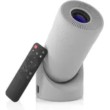 Mini Beamer mit WLAN 6 & Bluetooth 5.0, VenirCool P2 Tragbarer Projektor 13000L, 4K Unterstützung, Elektrische Trapezkorrektur, 180° Drehbarer Standfuß, Video Beamer für Heimkino