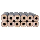 Hartholzbrikett mit Loch 20kg! Brennholz Kaminholz Holzbriketts Brennholz Hitze