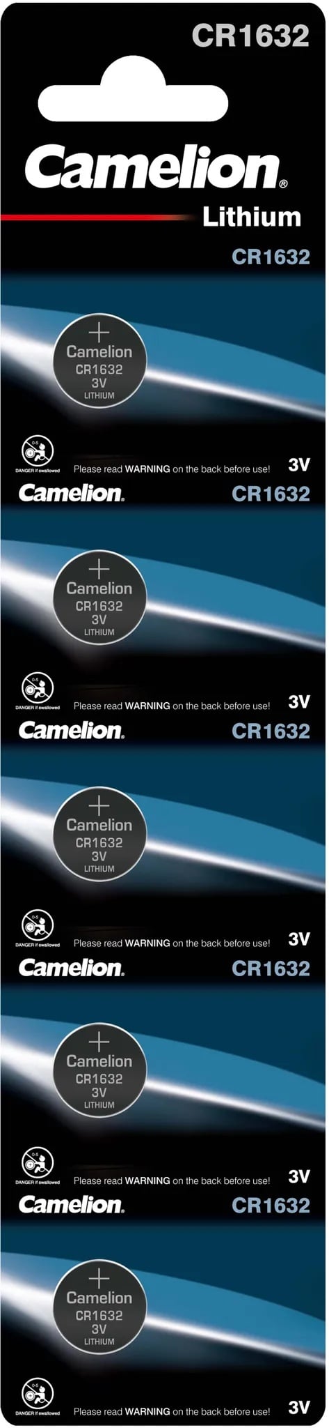 Camelion CR1632 Lithium Knopfzelle (5er Blister)