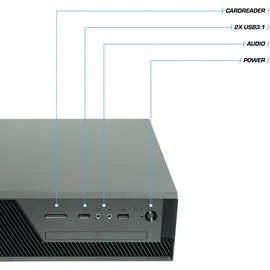 kiebel.de PC Multimedia AMD Ryzen 5 5600GT, 16GB DDR4, AMD Vega Grafik, 500GB SSD, WLAN, Desktop PC