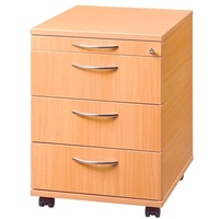 Rollcontainer »A-Line« 3 Schubladen braun, HAMMERBACHER, 42.8x59x55.3 cm