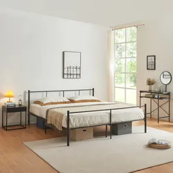 Metallbett Laos 160x200 cm Schwarz
