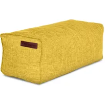 Green Bean Pouf Cube Max Cord 70 x 33 x 28 cm Gelb