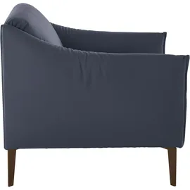 W.Schillig Cocktailsessel »sally« mit Metall-Winkelfüßen in Bronze pulverbeschichtet blau