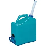 Wasserkanister Transportbehälter Safari Volumen: 23 Liter, blau, 32 x 17 x 51 cm, Auslaufhahn