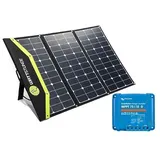 WATTSTUNDE 200Wp SunFolder Solartasche, Victron 75/15 MPPT Laderegler, Batteriekabel, Solar-Komplettset, faltbares Solarmodul 200 Watt, 0% Mwst