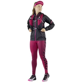 Dynafit Ultra Graphic Leggings - Beet Red / Black / DNA Green - M
