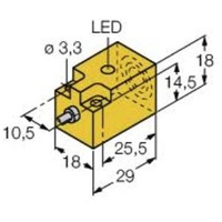 Turck Sensor nicht bündig PNP, Schließer NI5-Q18-AP6X