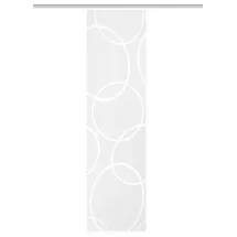HOME WOHNIDEEN Schiebegardine 84201 PINALE TRANSPARENT, weiß, Jaquard, vers. Größen, Farbe:weiß, Größe:245 x 57 cm, Anzahl:1x