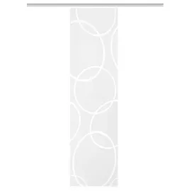 HOME WOHNIDEEN Schiebegardine 84201 PINALE TRANSPARENT, weiß, Jaquard, vers. Größen, Farbe:weiß, Größe:245 x 57 cm, Anzahl:1x
