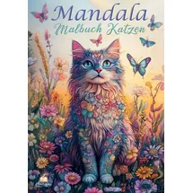 dhamma verlag Mandala Malbuch 50 St. Katzen