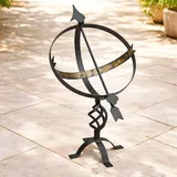 DanDiBo Ambiente Sonnenuhr Garten Groß 70 cm Schwarz