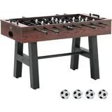 Vevor Kickertisch, 55-Zoll-Kickertisch in Standardgröße, Indoor-Kickertisch in Voller Größe für Zuhause, Familie und Spielzimmer, Fußball mit Kickertisch-Set, inklusive 4 Bällen und 2 Getränkehaltern