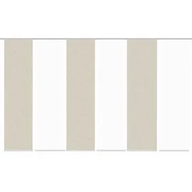HOME WOHNIDEEN Schiebegardine HOME WOHNIDEEN "PIVE 6er SET" Gr. 1, grau (taupe), B:60cm H:245cm, Polyester, Gardinen, Schiebevorhang Digidruck 6er Set PIVE